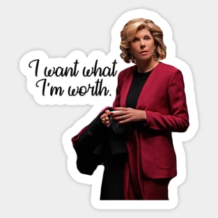 Diane Lockhart Worth Sticker